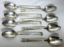 1939 New York Worlds Fair Souvenir Spoons