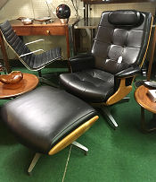 Heywood Wakefield Lounge Chair and Ottoman